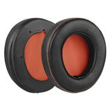 Geekria QuickFit Replacement Ear Pads for Steelseries 9H Headphones Ear Cushions, Headset Earpads, Ear Cups Cover Repair Parts (Black / Orange)