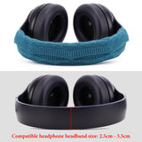 Geekria Knit Fabric Headband Cover Compatible with Bose QC 35II, QC 25, Beats Studio3, Studio2.0, Sony WH1000XM5, Sennheiser Urbanite XL Headphones, Replacement Repair Part (Pop Blue)