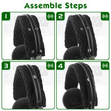 Geekria Knit Fabric Headband Cover Compatible with Logitech, Turtle Beach, Panasonic, AKG, Sennheiser, Sony Headphones, Replacement Repair Part, Easy DIY Installation (Black)