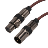 Geekria XLR Cable Male to Female Plug Adapter, Conversion Audio Cable, 3Pin Balanced Cable, Compatible with Microphone, Audio Mixer Console, Audio Interface, XLR Speaker (1 Feet / 1 Pack)