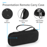 Geekria Hard Shell Travel Case, Compatible with Logitech Spotlight 2, Presentation Remote Carrying Bag (Dark Gray)