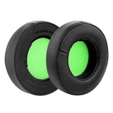 Geekria QuickFit Replacement Ear Pads for Razer Kraken 7.1 Chroma V2 USB Gaming Headset Headphones Ear Cushions, Headset Earpads, Ear Cups Cover Repair Parts (Black / Green )