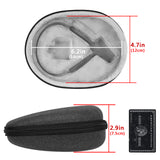 Geekria Shield Headphones Case Compatible with AfterShokz OpenRun Mini, Air, OpenRun Pro, OpenComm, OpenMove, Replacement Hard Shell Travel Carrying Bag with Cable Storage