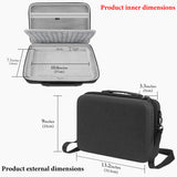 Geekria Audio Interface Carrying Case, Compatible Elektron Model Samples / Model Cycles, EVA Hard Shell Portable Travel Bag (Dark Gray)