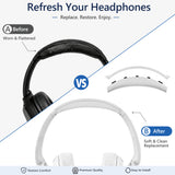 Geekria Replacement Headband Compatible with Sony WH-CH720N Headphones, Headband Cushion Cover Repair Parts with Screwdriver (White)