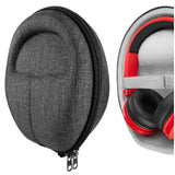 Geekria Shield Kids Headphones Case for Lay Flat On-Ear Headphone, Replacement Hard Shell Travel Carrying Bag with Accessories Storage Compatible with Beats, AIAIAI ,JBL Headphones (Black Diamond)