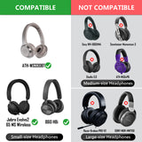 Geekria 100 Pairs Disposable Headphones Ear Cover for On-Ear Headset Earcup, Stretchable Sanitary Ear Pads Cover, Hygienic Ear Cushion Protector (S / Black)