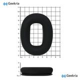 Geekria Comfort Mesh Fabric Replacement Ear Pads for Marshall Monitor II ANC Headphones Ear Cushions, Repair Parts (Black)