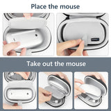 Geekria Mouse Hard Shell Case Compatible with Apple Magic Mouse Travel Carrying Bag (Dark Gray)
