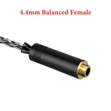 Geekria Apollo 4.4mm Balanced Audio Extension Cable, 6N OCC Silver-Plated Copper HiFi Headphone Extension Cord, 4.4mm Male to Female for DAC/AMP, DAP and Audiophile Audio Systems (1.5 m)