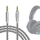 Geekria Apollo Silver-Plated Upgrade 4.4mm to 3.5mm Audio Cable Compatible with Sony MDR-MV1 MDR-M1 MDR-M1ST Headphones Replacement Cord With Threaded Knob Locking Device (4.9ft / 1.5m)