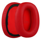 Geekria QuickFit Replacement Ear Pads for Edifier W820BT, W828NB Headphones Ear Cushions, Repair Parts (Red)