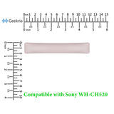 Geekria Protein Leather Headband Pad Compatible with Sony WH-CH520/CH510/CH500 Headphones, Easy-to-Install Soft & Comfortable Replacement Band Repair Part (Pink)