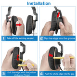 Geekria Replacement Ear Pads for AKG K550/ K551/ K553 MKII Headphones Ear Cushions, Repair Parts (Black)