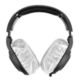 Geekria 100 Pairs Disposable Headphones Ear Cover for Large Over-Ear Headset Earcup, Stretchable Sanitary Ear Pads Cover, Hygienic Ear Cushion Protector (L / White)