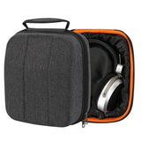 Geekria Shield Case for Large-Sized Over-Ear Headphones, Replacement Hard Shell Travel Carrying Bag with Cable Storage, Compatible with Sennheiser HD 560S, HD 599 SE, HD 660 S (Dark Grey)