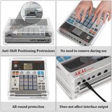 Geekria Audio Sampler Acrylic Protective Case / Dust cover, Compatible with Akai Professional MPC Sample Portable Groovebox, Magnetic Opening and Closing Design