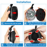 Geekria Sport Cooling-Gel Replacement Ear Pads for Turtle Beach Stealth Pro Headphones Ear Cushions, Headset Earpads, Ear Cups Cover Repair Parts (Black)