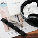 Geekria Mesh Fabric Headband Pad Compatible with Sennheiser HD600, HD580, HD650, HD660 S, Headphones Replacement Band, Headset Head Top Cushion Cover Repair Part (Black)