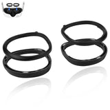 Geekria VR Glasses Spacer Compatible with Meta Quest 3S, Magnetic Frame Lens Insert, Protector Anti-Scratches Ring, Prevent Scratches Between Glasses and VR Lens (Black)