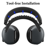 Geekria Headband Pad Compatible with Alienware AW920 Headphones Replacement Band, Headset Repair Part (Black )