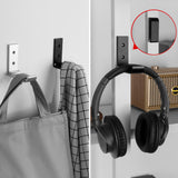 Geekria 2 Pack Headphone Stand Hanger Foldable Wall Mounted Headphones Holder, Durable Aluminum Headset Stand Holder for Universal Gaming Headset,Stand Come with Headband Protective Pad (Black)