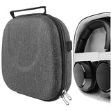 Geekria Shield Headphones Case Compatible with Arctis Nova 3X/5/Pro Wireless X, Replacement Hard Shell Travel Carrying Bag with Cable Storage (Dark Grey)