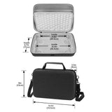 Geekria Live Streaming Equipment Carrying Case, Compatible YoloLiv YoloBox Extreme, EVA Hard Shell Portable Travel Bag (Dark Gray)
