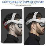 Geekria VR Head Strap Pad Compatible with Apple Vision Pro / Meta Quest 3 / Quest 2, TPU Head Strap Replacement Cushion, Headband Rear Bracket, Lightweight and Anti-Skid Game Accessories