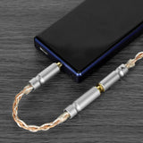 Geekria 3.5mm (1/8'') Balanced Male to 2.5mm Balanced Female Headphones Adapter, Copper and Silverplated Upgrade Cable Conversion Audio Dongle Cable (0.5ft)