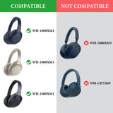 Geekria Shield Headphones Case Compatible with Sony WH-1000XM4/1000XM3/1000XM2/XB910N, MDR1000X, Replacement Hard Shell Travel Carrying Bag with Cable Storage (Dark Grey)