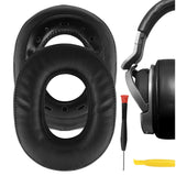 Geekria QuickFit Replacement Ear Pads for SONY MDR-HW700, MDR-HW700DS Wireless Headphones Ear Cushions, Headset Earpads, Ear Cups Cover Repair Parts (Black)