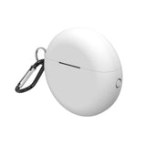 Geekria Silicone Case Cover Compatible with Huawei FreeBuds 3 2019 Wireless Bluetooth Earphone Protective Charger Carrying Case, Skin Cover, Charging Port Accessible (White)