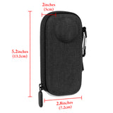 Geekria Hard Shell Action Camera Carrying Case Compatible with Insta360 X3, Half-Open Zipper Design Pouch Compatible with Selfie Stick and Tripod, Insta 360 Lens Protective Cover (Dark Grey)