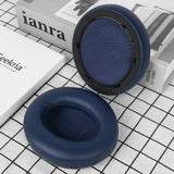 Geekria QuickFit Replacement Ear Pads for Anker Soundcore Space Q45, Life Q45 Headphones, Ear Cushions (Blue)