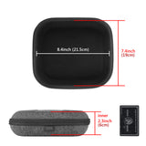 Geekria Shield Headphones Case Compatible with Sony WH-1000XM5/1000XM4/CH720N/ULT900N/XB910N, Replacement Hard Shell Travel Carrying Bag with Cable Storage (Grey)