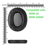 Geekria QuickFit Replacement Ear Pads Compatible with SONY MDR-1A, MDR-1ADAC Headphones, Ear Cushions (Black)