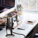 Geekria for Creators USB to Micro USB Microphone Cable 9 ft / 2.8 M, Compatible with Blue Yeti X, Yeti Nano, BONAOK G50, X39, Q31, Q37, Q78, BlueFire, Ankuka Karaoke Microphone Mic Cord (Black)