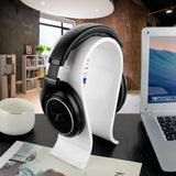 Geekria Omega Headphone Stand for Over-Ear Headphones, Gaming Headset Stand, Desk Display Hanger Compatible with Sony Audio-Technica, Bose, AKG, Sennheiser, Beats Studio3 (White)