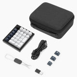 Geekria Numeric Keypad Carrying Case, Compatible with Keychron Q0 Max / Q0 Plus, Portable Number Pad Bag (Dark Grey)