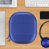 Geekria Shield Headphones Case Compatible with Sony MDR-ZX600, MDR-ZX330BT, MDR-ZX300, MDR-ZX110 Case, Replacement Hard Shell Travel Carrying Bag with Cable Storage (Blue)