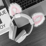 Geekria NOVA Headphone Beam Strap+Cat Ears Attachment Compatible with Razer, JBL, Plantronics, Sennheiser, Logitech, Hyperx, Corsair Headphones, Easy DIY Installation, Comfortable (White+Pink)