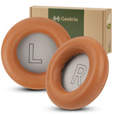 Geekria Elite Sheepskin Replacement Ear Pads for Bang & Olufsen Beoplay HX / H9 3rd (Not Compatible with H9, H7) Headphones Ear Cushions, Headset Earpads, Ear Cups Repair Parts (Brown)