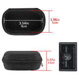 Geekria Shield Case for Guitar Tuner, Portable Cover, Tuner Storage Case, Compatible with Snark SN1X, SN5X, St-8 Tuner with Space for Pick Holder (Black)