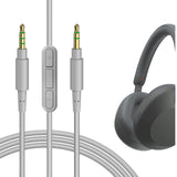 Geekria Audio Cable with Mic Compatible with Sony ULT WEAR, WH-1000XM6/1000XM5/1000XM4, WH-XB910N, WH-CH720N Headphones, 3.5mm Replacement Stereo Cord (5.6 ft / 1.7 m)