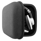 Geekria Shield Headphones Case Compatible with AKG K701, K702, Q701, K712, K601, K240, K242, K271, Replacement Hard Shell Travel Carrying Bag with Cable Storage (Dark Grey)