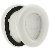 Geekria QuickFit Replacement Ear Pads Compatible with JLab JBuds Lux ANC Wireless Headphones, Ear Cushions, Repair Parts (Cloud White)