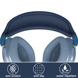 Geekria Silicone Headband Cover Compatible with AirPods Max Headphone, Headband Protector / Headband Replacement Easy DIY Installation No Tool Needed (Blue)