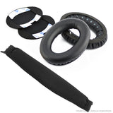 Geekria Replacement Ear Pads and Headband Cover Set for Bose QuietComfort QC2, QC15 Headphones, Repair Parts(Black)
