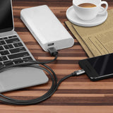 Geekria USB-A to USB-C Fast Charging Cable Compatible with iPhone 17/16/15 Pro Max, Samsung Galaxy S25/S24/S22/S21/S20, Replacement Charging Cord (4 ft/120 cm)